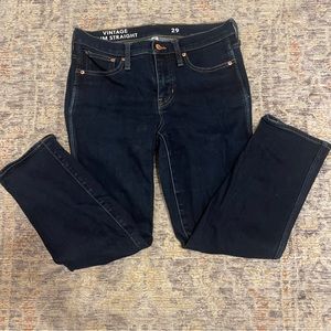 Jcrew Vintage Slim Straight Dark Jeans